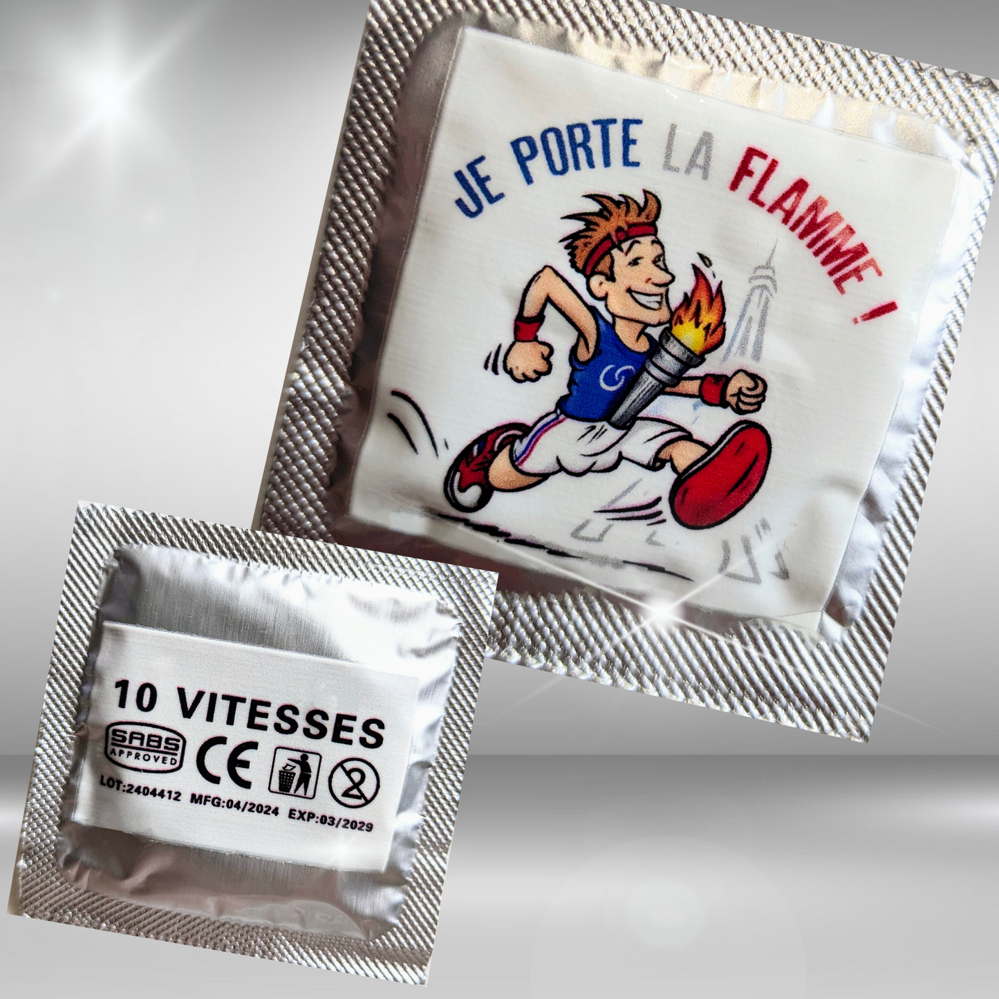 Préservatifs en latex pour sécurité et humour
Préservatifs lubrifiés pour un confort optimal