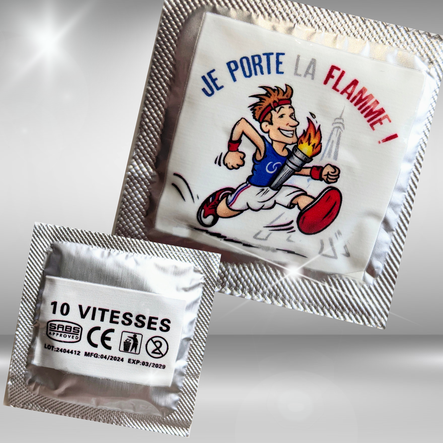 Préservatifs en latex pour sécurité et humour
Préservatifs lubrifiés pour un confort optimal