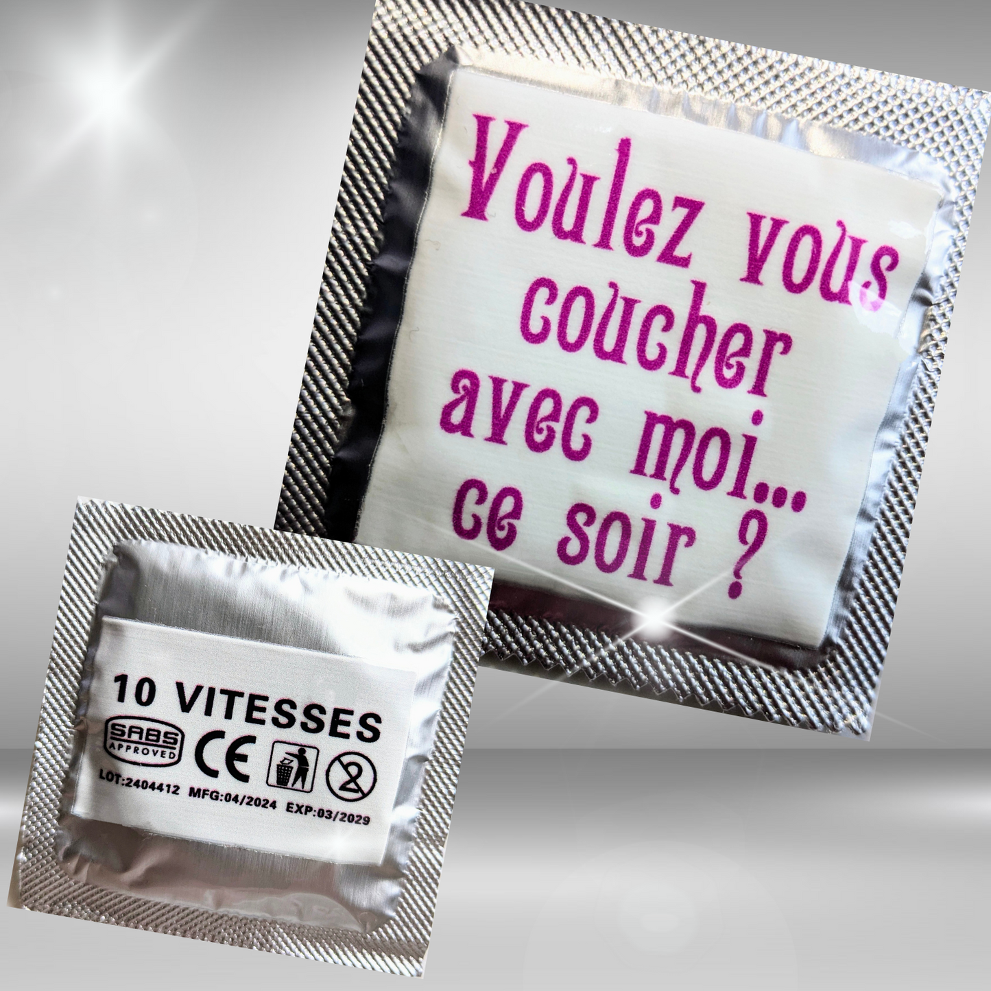 Préservatifs amusants comme idée cadeau sexy,Préservatifs rigolos pour pimenter votre couple, capote cadeau, capote personnalisée